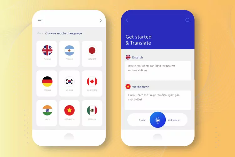 Translation app preview